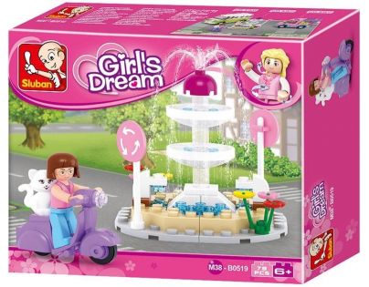 Sluban B0519 Girls Dream Fontána 79 dílků