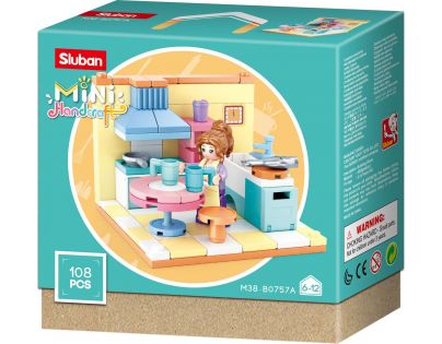Sluban Stavebnica Postav si vlastný apartment kuchyňu