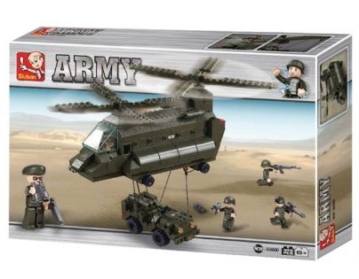 Sluban B6600 Army Přepravní vrtulník 370 dílků