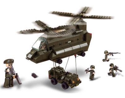 Sluban B6600 Army Přepravní vrtulník 370 dílků
