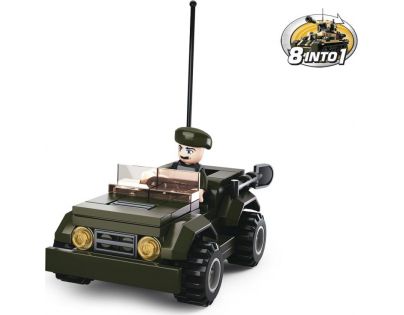 SLUBAN Transportní Jeep 83 dílků