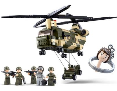 Sluban B0508 Army Transportní helikoptéra Chinook 520 dílků