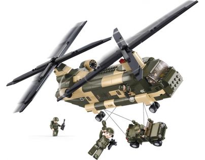 Sluban B0508 Army Transportní helikoptéra Chinook 520 dílků