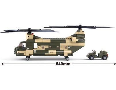 Sluban B0508 Army Transportní helikoptéra Chinook 520 dílků