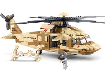 Sluban Stavebnica Vrtuľník Black Hawk
