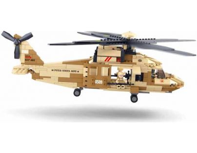 Sluban Stavebnica Vrtuľník Black Hawk