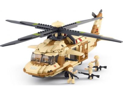 Sluban Stavebnica Vrtuľník Black Hawk