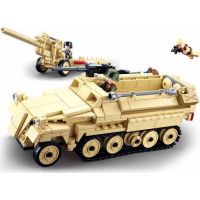 Sluban WWII Obrněné vozidlo SD. KFZ. 251 a Dělo 105mm Sluban WWII Obrněné vozidlo SD. KFZ. 251 a Dělo 105mm