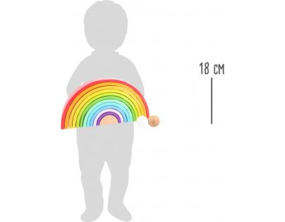 Small Foot Drevená skladacia dúha XL