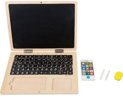 Small Foot Drevený magnetický notebook