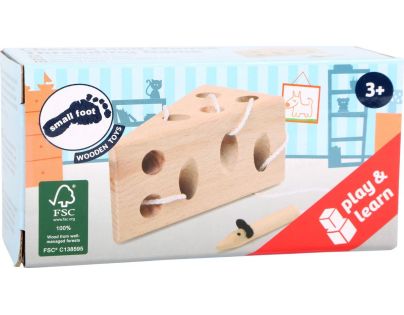 Small Foot Syr prírodný s myšou