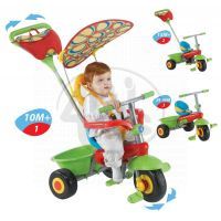 Tříkolka Plus Fresh červeno-zelená Smart Trike 2