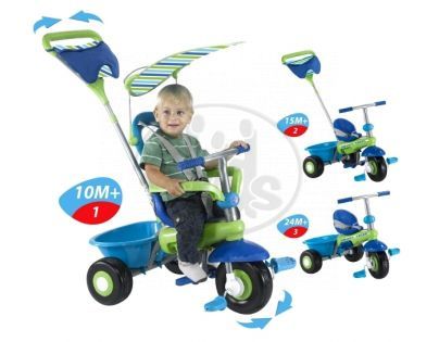 Tříkolka Plus Fresh modro-zelená Smart Trike