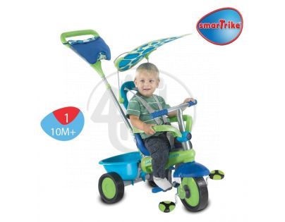 Tříkolka Plus Fresh zeleno-modrá tečkovaná Smart Trike