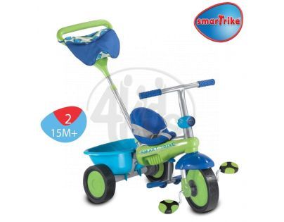 Tříkolka Plus Fresh zeleno-modrá tečkovaná Smart Trike