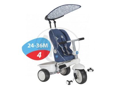 Smart Trike Tříkolka Recliner 4v1 modrošedá