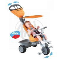 Smart Trike Tříkolka Recliner 4v1 oranžovošedá 4
