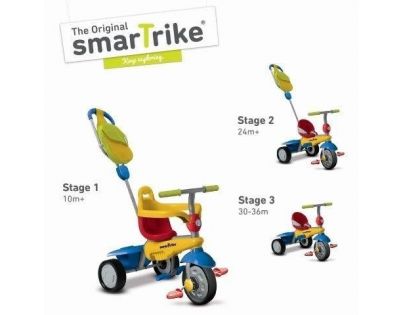 Smart Trike Trojkolka Breeze GL žlto-červeno-modrá