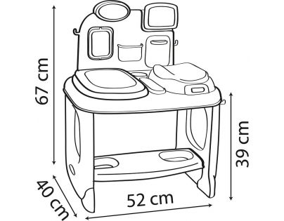 Smoby Baby Care Center Vyšetrovací stôl s príslušenstvom
