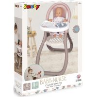 Smoby Baby Nurse Jedálenská stolička pre bábiky béžová 5