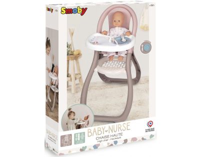 Smoby Baby Nurse Jedálenská stolička pre bábiky béžová