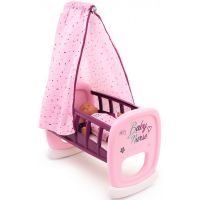 Smoby Baby Nurse Kolíska s baldachýnom pre bábiky ružová Smoby Baby Nurse Kolíska s baldachýnom pre bábiky ružová