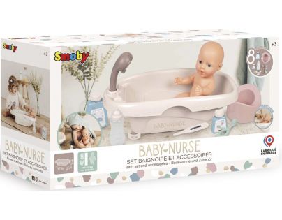 Smoby Baby Nurse Vanička pre bábiky s príslušenstvom béžová