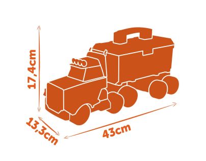 Smoby B&D Kamión s náradím a vŕtačkou - Poškodený obal