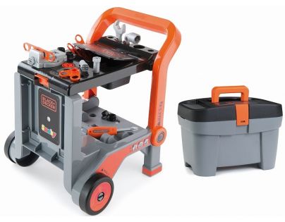 Smoby Black & Decker Pracovný vozík s kufríkom