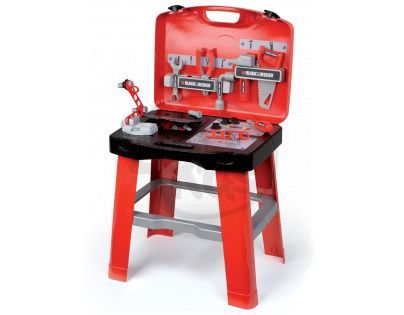 Smoby Black & Decker Dílna pracovní stůl v kufříku