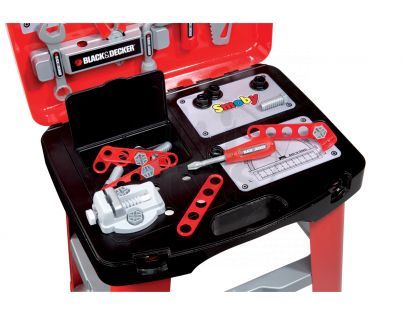 Smoby Black & Decker Dílna pracovní stůl v kufříku