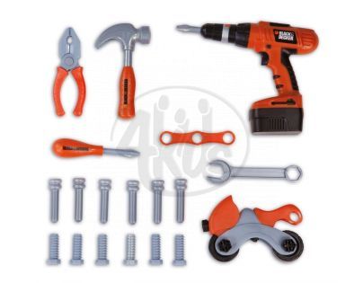 Dílna s vrtačkou a motorkou Black & Decker Smoby 500205