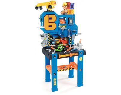 Smoby dielnička Bob staviteľ Bricolo Center so žeriavom