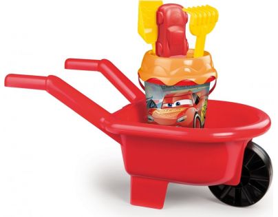 Smoby detský fúrik a vedierko s formičkami Autá 3