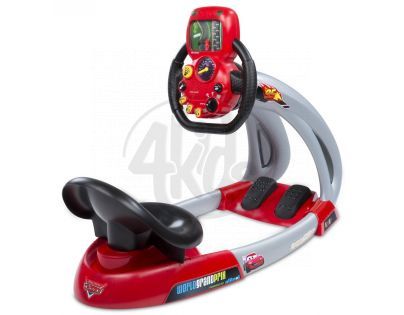 Trenažár V8 Cars se sedátkem a zvuky Smoby