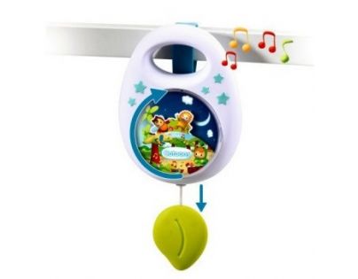 SMOBY 110105 Cotoons modrá hudobná skrinka s naťahovacím mechanizmom