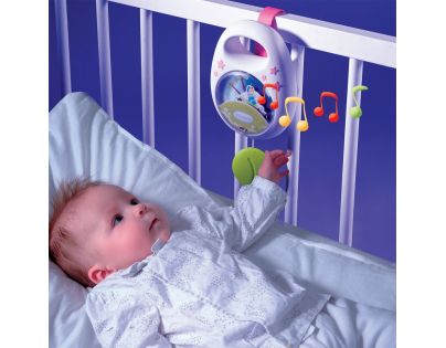 SMOBY 110105 Cotoons modrá hudobná skrinka s naťahovacím mechanizmom