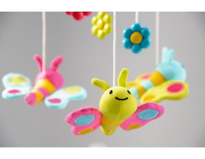 Smoby Cotoons Hudební kolotoč kytička modrá