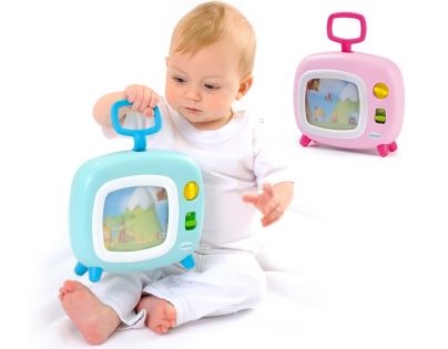 Smoby 211316 svetlomodrá farebný televízor Cotoons s hudbou pre kojencov