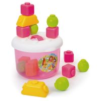 Smoby 211326-1 Cotoons vkladacie vedierko ružové +12 mesiacov 22*18 cm Smoby 211326-1 Cotoons vkladacie vedierko ružové +12 mesiacov 22*18 cm