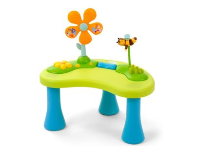 Smoby Cotoons Nafukovací sedátko s aktivity stolečkem - Modrá