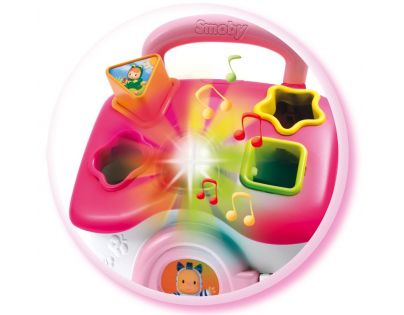 Smoby Cotoons Vkládací elektronický domeček - Růžová