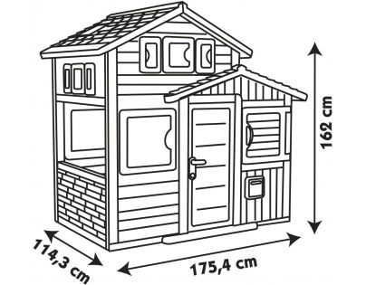 Smoby Domček Evo Friends House rozšíriteľný