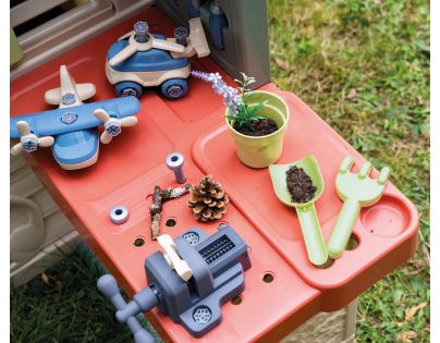 Smoby Domček Life Nature s dielňou pre kutilov