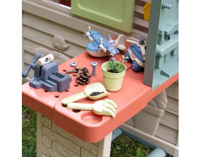 Smoby Domček Life Nature s dielňou pre kutilov