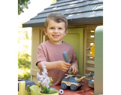Smoby Domček Life Nature s dielňou pre kutilov