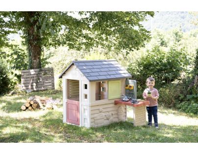 Smoby Domček Life Nature s dielňou pre kutilov