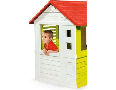 Smoby 810704 Domček NATURE so zasúvacou okenicou a mriežkovaným oknom