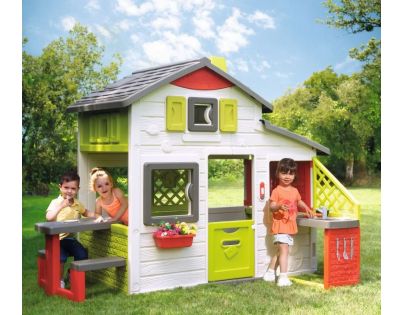Smoby Domček Neo Friends House s kuchyňou rozšíriteľný