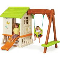 Smoby Domeček se skluzavkou a houpačkou 2